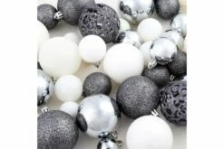 100 Kpl Joulukuusen Pallosarja 6 Cm Valkoinen/harmaa -meubeldecoratie winkel 100 kpl joulukuusen pallosarja 6 cm valkoinenharmaa monivarinen 3285246