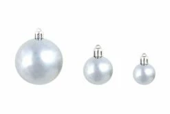 100 Kpl Joulukuusen Pallosarja 6 Cm Valkoinen/harmaa -meubeldecoratie winkel 100 kpl joulukuusen pallosarja 6 cm valkoinenharmaa monivarinen 3286758 1