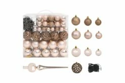 120-osainen Joulupallosetti Latvalla 300 LED-valoa