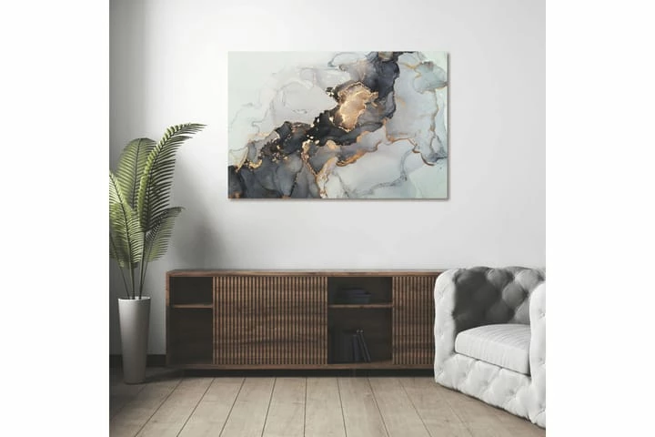 Akryylitaulu Golden Tide Lasi/Musta/Valkoinen/Kulta 5 Akryylitaulu Golden Tide Lasi/Musta/Valkoinen/Kulta - Image 3