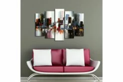 Canvastaulu 5-pak Monivärinen -meubeldecoratie winkel canvastaulu 5 pak monivarinen 19x60 cm 3305229 1