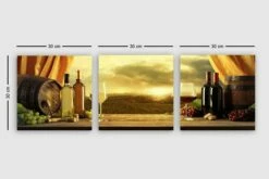 Canvastaulu VP Italy 3-pak Monivärinen -meubeldecoratie winkel canvastaulu vp italy 3 pak monivarinen 30x30 cm 3320359