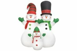 Ilmatäytteinen Jouluinen Lumiukkoperhe LED IP44 240 Cm -meubeldecoratie winkel ilmataytteinen jouluinen lumiukkoperhe led ip44 240 cm valkoinen 3403561