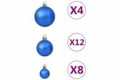 Joulukuusen Pallosarja 100 Kpl Sininen -meubeldecoratie winkel joulukuusen pallosarja 100 kpl sininen 3365966