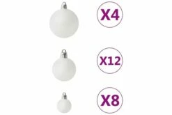 Joulukuusen Pallosarja 100 Kpl Valkoinen -meubeldecoratie winkel joulukuusen pallosarja 100 kpl valkoinen 3366182 1