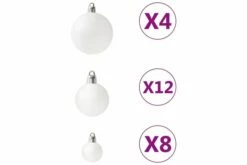 Joulukuusen Pallosarja 100 Kpl Valkoinen -meubeldecoratie winkel joulukuusen pallosarja 100 kpl valkoinen 3366183