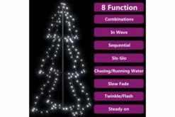 Kartionmallinen Joulukuusi 160 LEDiä Sisä/ulkokäyttöön -meubeldecoratie winkel kartionmallinen joulukuusi 160 ledia sisaulkokayttoon 3307561