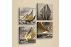 Koristeellinen Keinonahka Taulu (4 Kpl) -meubeldecoratie winkel koristeellinen keinonahka taulu 4 kpl 1337351 1