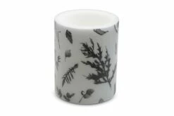 Kynttilä Flower 12 Cm Harmaa