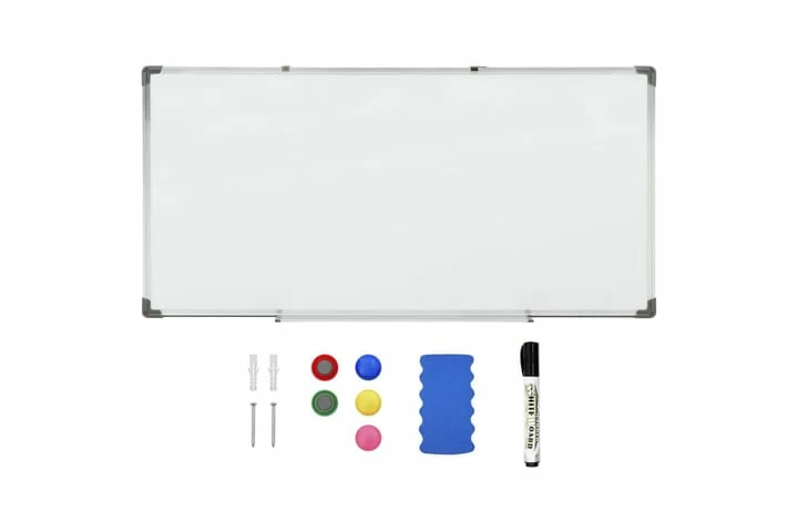 Magneettinen Tussitaulu Valkoinen 110x60 Cm Teräs 5 Magneettinen Tussitaulu Valkoinen 110x60 Cm Teräs - Image 3