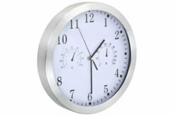 Seinäkello Kvartsikoneisto Kosteus- & Lämpömittari 30cm -meubeldecoratie winkel seinakello kvartsikoneisto kosteus lampomittari 30cm valkoinen 774998