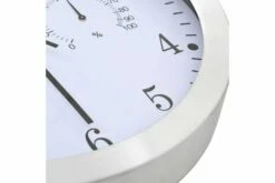 Seinäkello Kvartsikoneisto Kosteus- & Lämpömittari 30cm -meubeldecoratie winkel seinakello kvartsikoneisto kosteus lampomittari 30cm valkoinen 775000