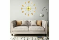 Seinäkello Metalli 50 Cm Kultainen