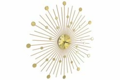 Seinäkello Metalli 70 Cm Kultainen -meubeldecoratie winkel seinakello metalli 70 cm kultainen kulta 1434497 1