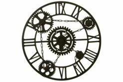 Seinäkello Metalli 80 Cm Ruskea -meubeldecoratie winkel seinakello metalli 80 cm ruskea ruskea 2400164 1