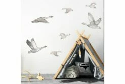 Sisustustarra Hanhet 7Kpl Harmaa/Valkoinen -meubeldecoratie winkel sisustustarra hanhet 7kpl harmaavalkoinen pastelowe 4203140