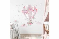 Sisustustarra Kuumailmapallo Vaaleanpunainen