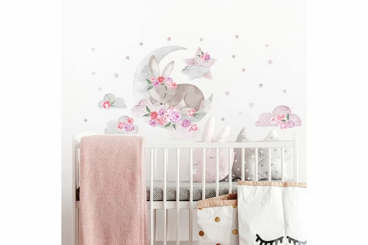 Sisustustarra Nukkuva Pupu Vaaleanpunainen 8 Sisustustarra Nukkuva Pupu Vaaleanpunainen - Image 6