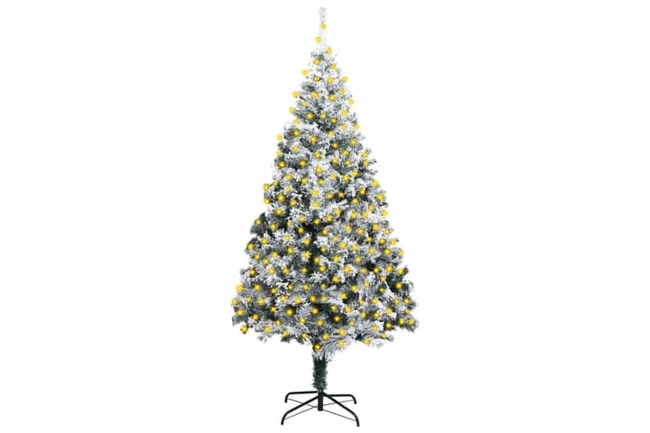 Tekojoulukuusi LED-valoilla Ja Lumihuurteella 300 Cm PVC 4 Tekojoulukuusi LED-valoilla Ja Lumihuurteella 300 Cm PVC - Image 2