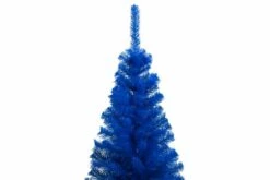 Tekojoulukuusi LED-valoilla Ja Palloilla Sininen 150 Cm PVC -meubeldecoratie winkel tekojoulukuusi led valoilla ja palloilla sininen 150 cm pvc 2102469