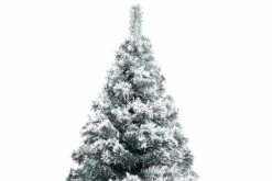 Tekojoulukuusi LED-valoilla Ja Palloilla Vihreä 180 Cm PVC -meubeldecoratie winkel tekojoulukuusi led valoilla ja palloilla vihrea 180 cm pvc 3297338 1