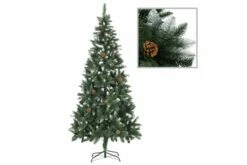 Tekojoulukuusi LED-valoilla, Palloilla Ja Kävyillä 210 Cm -meubeldecoratie winkel tekojoulukuusi led valoilla palloilla ja kavyilla 210 cm 1498832