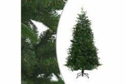 Tekojoulukuusi LED-valoilla Vihreä 240 Cm PVC Ja PE -meubeldecoratie winkel tekojoulukuusi led valoilla vihrea 240 cm pvc ja pe 3291759