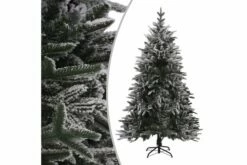 Tekojoulukuusi LED-valot, Pallot Ja Lumihuurre 240 Cm -meubeldecoratie winkel tekojoulukuusi led valot pallot ja lumihuurre 240 cm 3297891 1