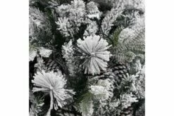 Tekojoulukuusi Lumihuurre/LED-valot/kävyt 195 Cm PVC Ja PE