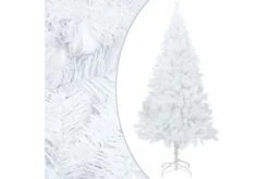 Tekojoulukuusi Paksuilla Oksilla Valkoinen 120 Cm PVC