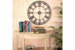 meubeldecoratie winkel 53 Vintagetyylinen Seinäkello Kvartsikoneisto Metalli 60 Cm XXL