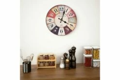Vintagetyylinen Seinäkello Värikäs 30 Cm -meubeldecoratie winkel vintagetyylinen seinakello varikas 30 cm monivarinen 771824 1